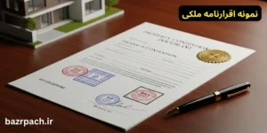 📄 نمونه اقرارنامه ملکی
