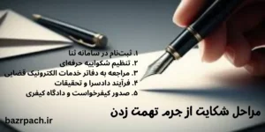 مراحل شکایت از جرم تهمت زدن